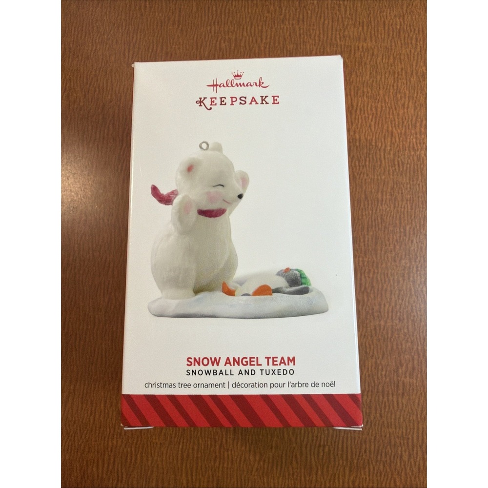 2014 Hallmark Snow Angel Team SNOWBALL & TUXEDO #14 Series Keepsake Ornament